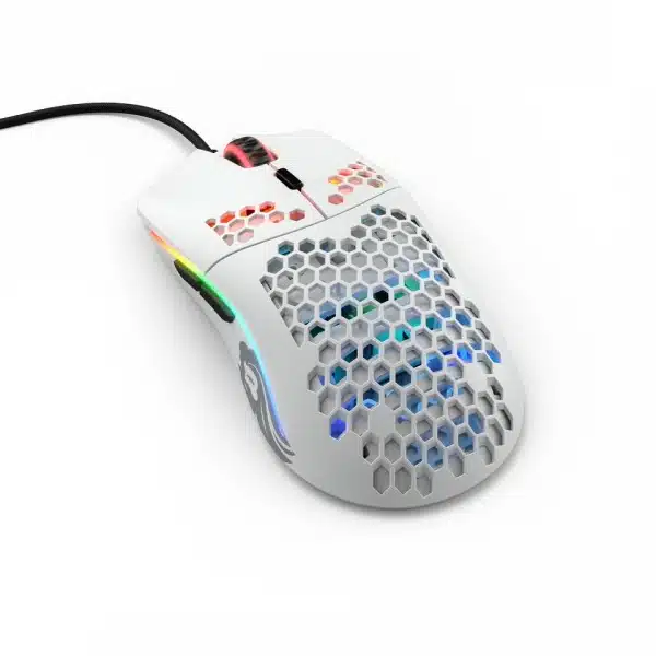 Rato Óptico Glorious PC Gaming Race Model O 12000DPI Branco