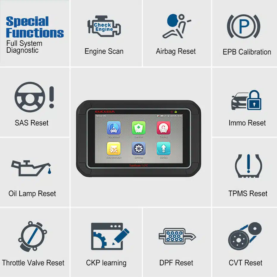 Maquina e Programação de Diagnostico Eucleia S7C Scanner OBD2 - Image 5