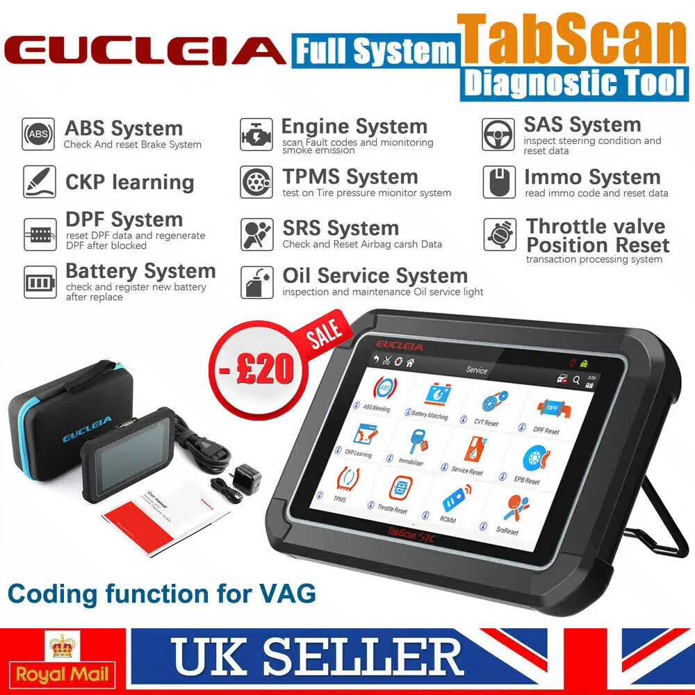 Maquina e Programação de Diagnostico Eucleia S7C Scanner OBD2 - Image 6