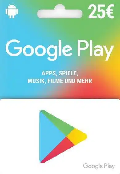Cartão Google gift 25€ (Playstore)