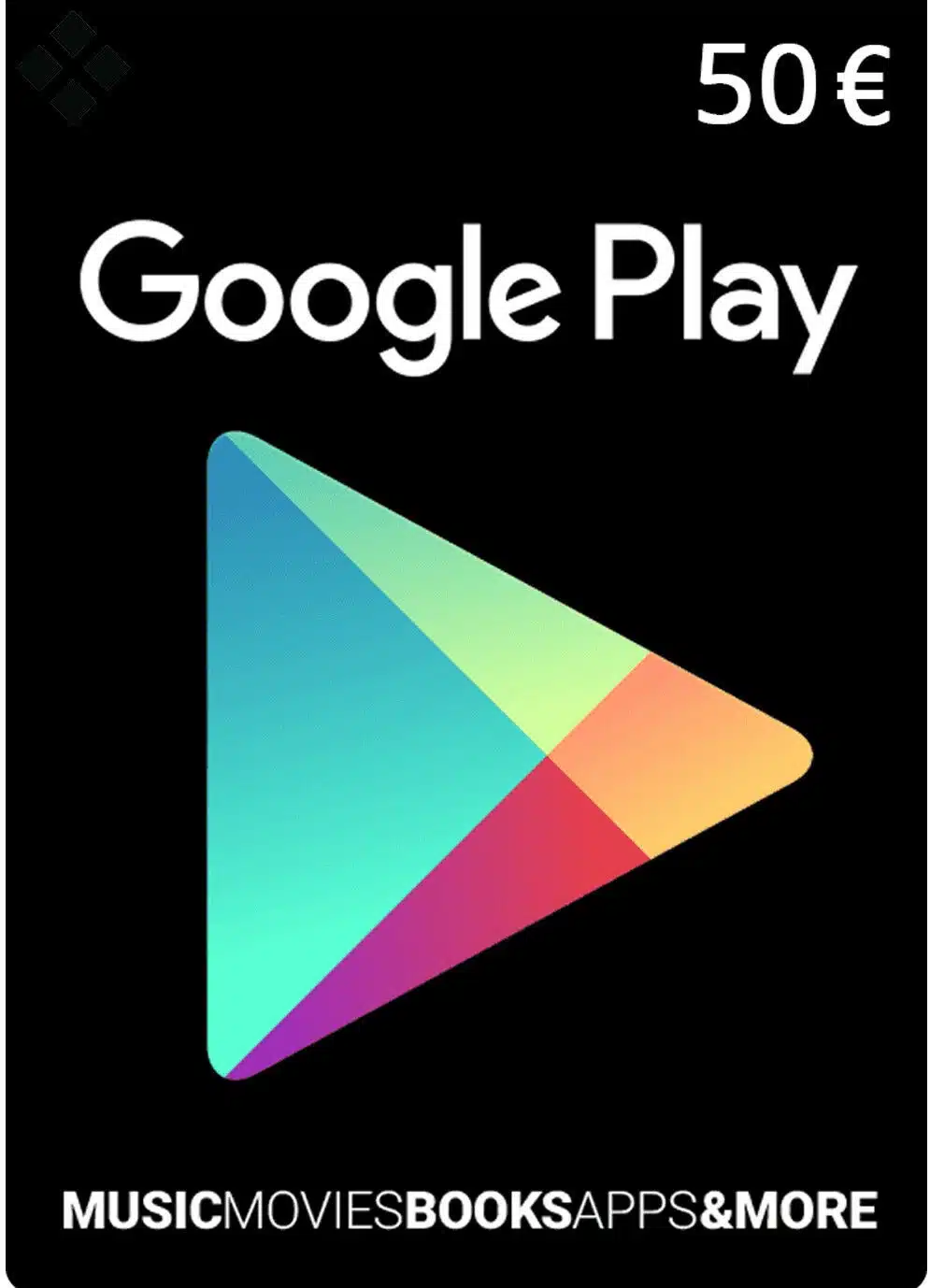Cartão Google gift 50€ (Playstore)