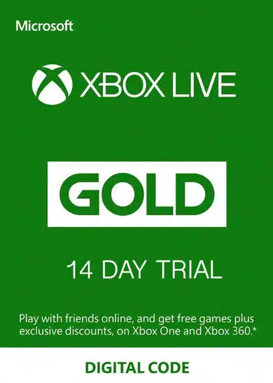 Cartão Xbox Live 14 Dias Gold - Europa