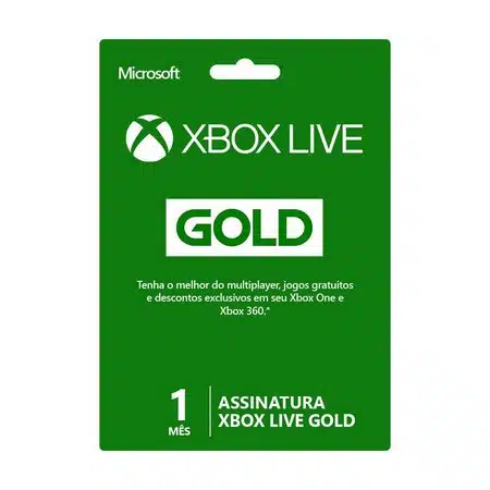 Cartão Xbox Live 1 Mês Gold - Europa
