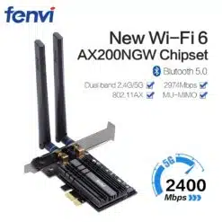 Placa de Rede Wifi/Bluetooth 1Banda dupla 2974mbps ax200 2.4g/5ghz 802.11ac/ax Bluetooth 5.0