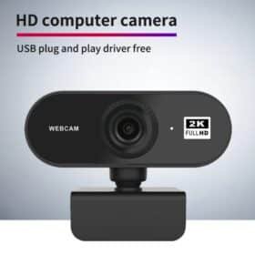 Web Cam Auto Focus 2K c/ Microfone Integrado Alta Definição