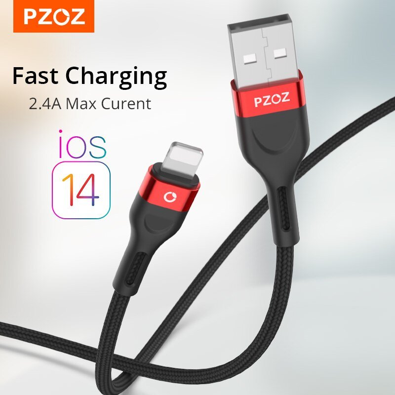 Cabo de carregamento rápido PZOZ lightning para Apple iPhone/iPad 1M - Image 5