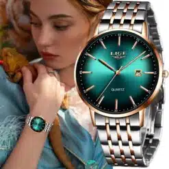 Alternative view of Relógio Lige Feminino Rose Gold Red