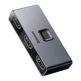 Switch HDMI 4K  1-em-2 ou 2-em-1 c/ Display Digital