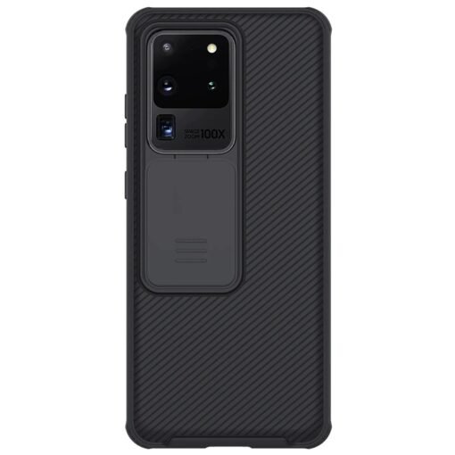 Capa Samsung Galaxy S20 Ultra c/ proteção da câmera slide – Preta