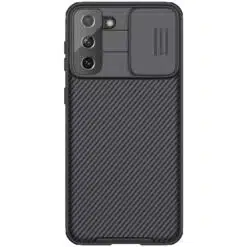 Capa Samsung Galaxy S21 Plus + c/ proteção da câmera slide – Preta