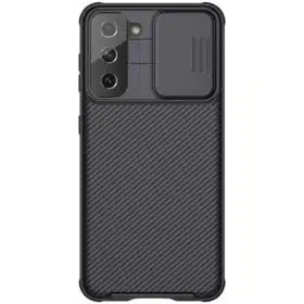Capa Samsung Galaxy S21 c/ proteção da câmera slide – Preta