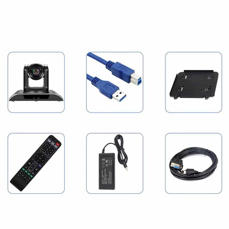 Tenveo VHD203U HDMI Zoom 20x Câmara de videoconferência profissional 1080p PTZ USB 3.0 - Image 8