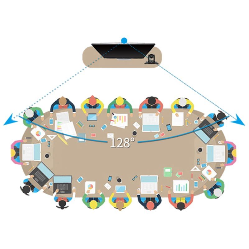 Tenveo VHD3U Zoom 3X Câmara de videoconferência profissional 1080p PTZ USB - Image 9