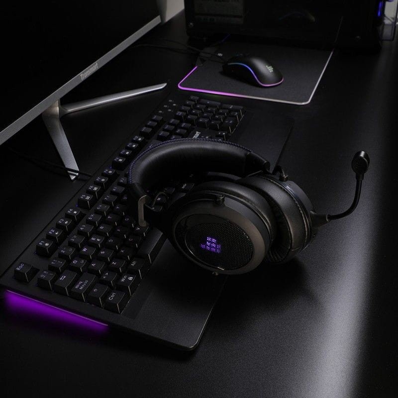 Auscultadores Gaming Tronsmart Shadow Wireless RGB PC/PS4/XBOX One/Nintendo Switch Preto/Violeta - Image 5