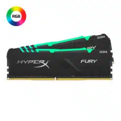 Memória RAM HyperX Fury DDR4 RGB 16GB (2x8GB) DDR4-3200MHz CL16 Preta