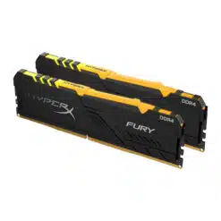 Alternative view of Memória RAM HyperX Fury DDR4 RGB 16GB (2x8GB) DDR4-3200MHz CL16 Preta