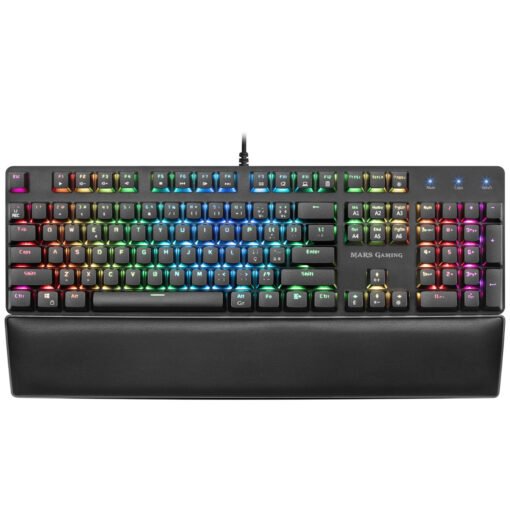 Teclado Gaming Mecânico Mars Gaming MK5 RGB Outemu SQ Brown PT