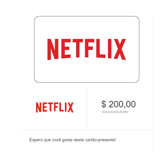 200$ Netflix Gift Card USD [Código Digital]