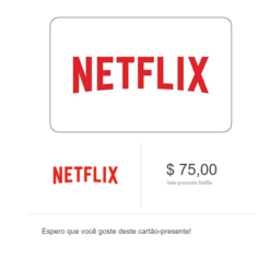 75$ Netflix Gift Card USD [Código Digital]