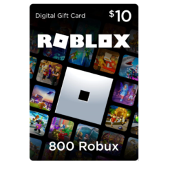10$ Roblox Gift Card - 800 Robux [Inclui item virtual exclusivo] [Código do jogo online]