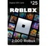 Roblox Gift Card - 2500 Robux [Inclui item virtual exclusivo] [Código do jogo online]