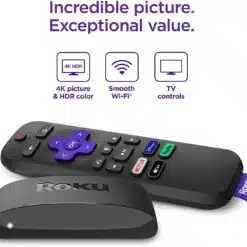 Alternative view of Roku Express 4K+ TV Stick c/ Controle de Voz