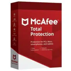 Antivírus McAfee Total Protection 1 PC - 1 Ano