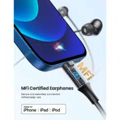 Alternative view of Headphones UGREEN In-Ear Lightning Pretos