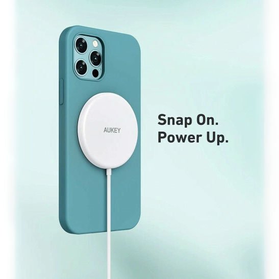 Carregador Wireless AUKEY Aircore 15W Branco - Image 2