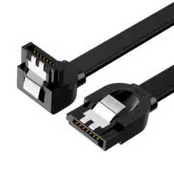 Cabo SATA III 6 Gbps UGREEN US217 Angled 90º 0.5m Preto