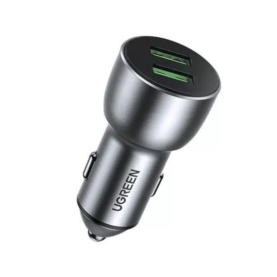 Carregador de Isqueiro UGREEN CD213 36W Dual USB QC Fast Car Charger