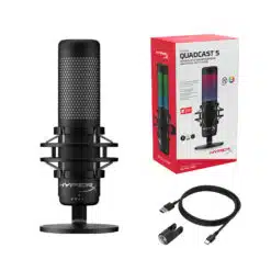 Microfone HyperX QuadCast S Gaming RGB USB - Image 8