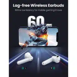 Alternative view of Auriculares (Earbuds) UGREEN HiTune T2 Bluetooth 5.0 Wireless Brancos