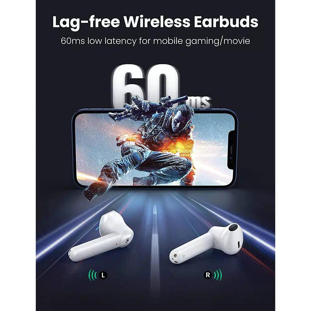 Auriculares (Earbuds) UGREEN HiTune T2 Bluetooth 5.0 Wireless Brancos - Image 2