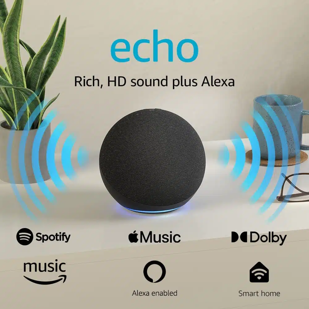 Premium Amazon Alexa Echo Dot (4ª Geração) | Com som premium, Coluna inteligente e Alexa | Crepúsculo Azul - Image 5