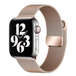 Bracelete Milanesa Metal Apple Watch 38/40mm Rose Gold