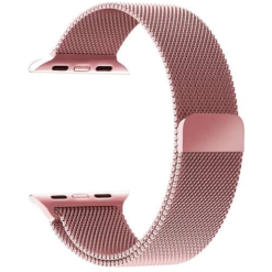 Bracelete Milanesa Metal Apple Watch 42/44/45mm Rose Gold