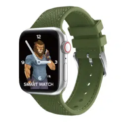 Bracelete Green Lion Elite Silicone Ajustável p/ Apple Watch 38/40/41mm - Verde