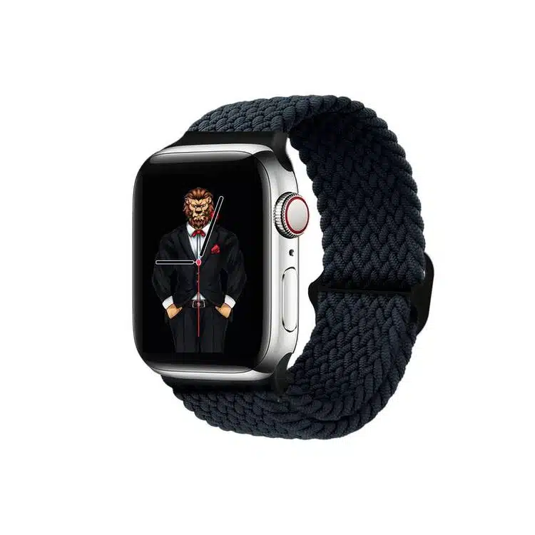 Bracelete Green Lion Braided Sololoop Ajustavel - Apple Watch 42/44/45mm - Image 3