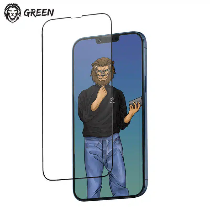 Película de Vidro Steve Glass P/ Apple iPhone 13|12|11|Xr|XS e XS Max - Green Lion - Image 2