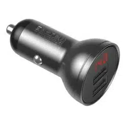 Alternative view of Carregador Isqueiro Baseus c/ Cabo de dados 2 USB/4.8A 24W Preto