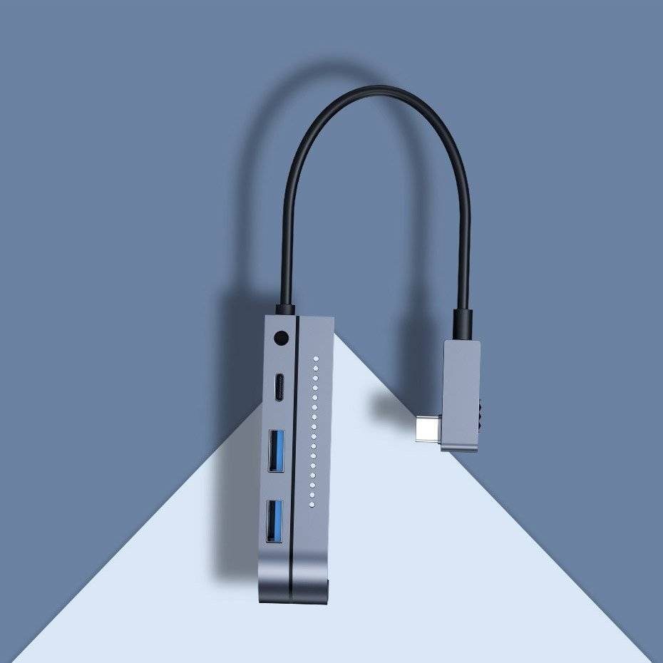 HUB multifuncional Baseus 6 em 1 USB Tipo C, leitor de cartão de memória (USB 3.0, HDMI, micro SD) Fornecimento de energia 60 W - Image 4