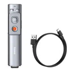 Alternative view of Apontador Baseus Orange Dot Wireless Presenter (Red Laser) - Cinza