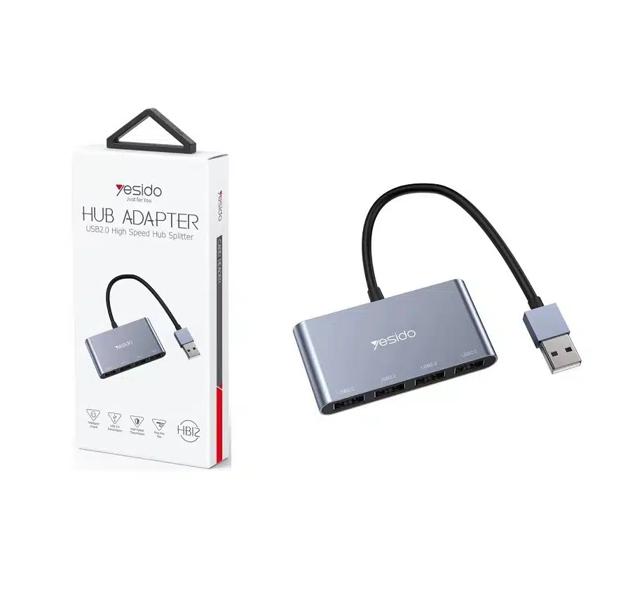 Adaptador Hub USB 3.0 c/ 4 Portas Yesido