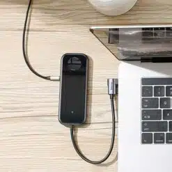 Alternative view of HUB Baseus Type-C 3.0 Áudio - 4k HD PD e Carregador p/ Apple Watch