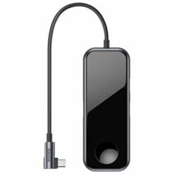 HUB Baseus Type-C 3.0 Áudio - 4k HD PD e Carregador p/ Apple Watch
