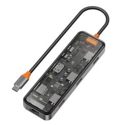Hub Docking Station Multifuncional  Tipo C 8 em 1  WiWU Cyber ​​