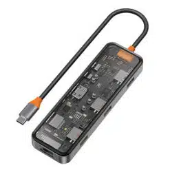 Hub Docking Station Multifuncional Tipo C 8 em 1 WiWU Cyber 