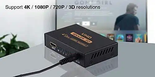 HDMI Spliter 4 em 1   V1.4 Alimentado Compativel Full HD e 4K - Image 2