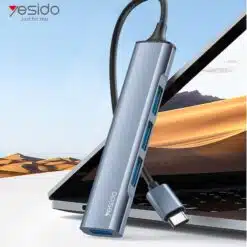 Alternative view of HUB USB-C para USB-A de 4 portas Yesido
